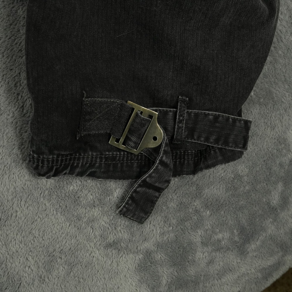 Free People Can't Compare Slouch Cargo Pants Women L Black Gorpcore Utility - Picture 7 of 12